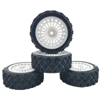 在飛比找蝦皮購物優惠-1/10 RC 賽車輪胎公路輪胎車輪上用於田宮 TT01 T