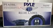 Pyle 6.5" Blue Label PL63BL Car Speaker 360W Peak Triaxial Audio System NIB