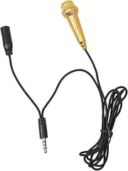 Yardwe Mini Mic for Phone Recording Microphone Lightweight Portable Aluminium Magnesium Alloy Ktv Singing Companion