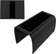 Couch Arm Table, Foldable Sofa Armrest Tray, Clip-On Wood Waterproof Tray for Multiple Scenarios (Black)