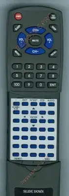 Replacement Remote for SANSUI HDLCD1909B, HDLCD185W