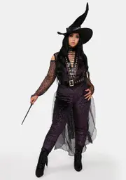 Plus Violet Coven Witch Costume