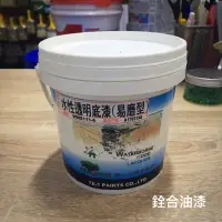 在飛比找蝦皮購物優惠-[新竹銓合油漆] 德一 水性木器漆 水性透明底漆(易磨型) 