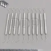 Dental Periodontal Probe Tartar Calculus Plaque Removal Diagnostic, 10 Pieces