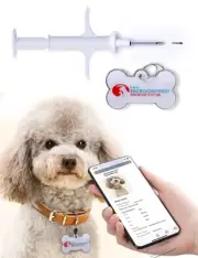 1.25mm7mm Pet Microchip Implant Kit Together with Smart ID Tag for Connecting...