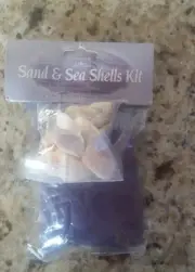 Purple Sand and Sea Shells Kit for Crafts
