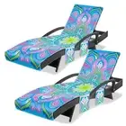 Lounge Chair Towel Cover (Pack of 2), Chaise Lounge Cover, Beach Chair Covers