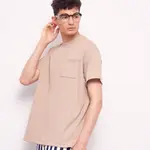 STONE AS_設計師品牌SALE RIB T-SHIRT IN BEIGE / 羅紋短袖T恤 駝色 卡其 杏色