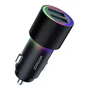LED Car Charger 4.8A Fast Car Charger Dual USB Port Cigarette Lighter Charger For iPhone Xiaomi Huawei Charging Adapter