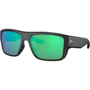 Costa Taxman Mirrored Sunglasses Matte Black with Green Lens
