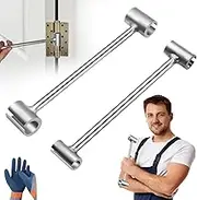 Hinge Gap Adjustment Wrench,2 pcs，a Multi Size Precision Tool Kit for Aligning Doors and Cabinets, Made of Durable Steel, Rust Resistant, Very Suitable for Home Decoration, Cabinet Maintenance。