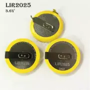3PCS LIR2025 Charging Button Battery 3.6V lithium ion rechargeable battery