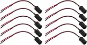10 Pcs T10 W5W LED Socket Holder Light Bulb Extension Socket Lamp Bulb Holder Ideal for Car Motorcycle Providing Good Durability Waterproof Performance and Stable Base for Bulbs