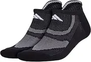 [adidas] Superlite Performance Tabbed No Show Running Socks with Achilles Protection (2-Pair)