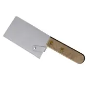 PU Leather Knife Sheath Meat Cleaver Sheath Waterproof Knife Guard Silver
