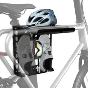 Bike Wall Mount Shelf with Hooks,Horizontal Bike Hangers for Garage, Bike Sto...