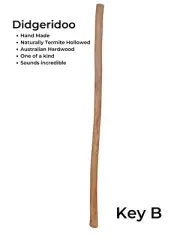 DIDGERIDOO Hand Made Australian Hardwood Aboriginal Style Natural Finish