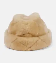 [Loro Piana] Loro Piana Maggie quilted shearling hat UK 6 5/8 beige