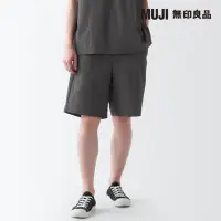 在飛比找momo購物網優惠-【MUJI 無印良品】男聚酯纖維透氣彈性短褲(共3色)