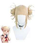 Blonde Wig My Boku no Hero Academia Himiko Toga Cosplay Costume Khaki Gold Wigs