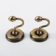 2Pcs Hooks Curtain Tassel Curtain Drapery Door Hooks Hanger Decor Bronze