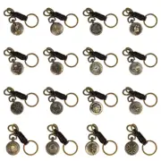 Bronze Mini Size Pendant Quartz Pocket Watch Arabic Number Display Key Ring Gift