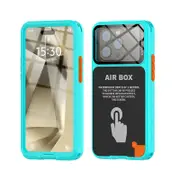 Nevenka Waterproof Phone Case Underwater Snorkeling Case for 6.1in iPhone 15/15 Pro 14/14 Pro Diving Beach Essentials-Teal