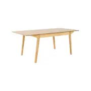 Cusco 150cm - 190cm Extendable Dining Table Scandinavian Style Solid Rubberwood