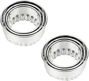 STOBAZA 3pcs Donut Cutter Tool Ravioli Cutter Stamp Stainless Steel Cookie Press Dumpling Machine Pasta Dumpling Cover Maker Biscuit Cutter Circle Dumpling Molds Cutting Machine Knife Ring