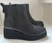 Cole Haan Women's Zerogrand City Wedge Boot Black Size 8