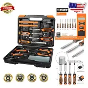 Professional 13-Piece Chisel Set - Durable Drop Forged Blades & Accessories