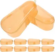 LOORGVEL 10pcs Baby Pacifier Storage Organizer Transparent Plastic Box For Pacifiers Infant Pacifier Storage Container Infant Pacifier Case Holder