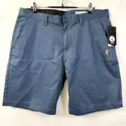 Volcom Shorts Men Sz 38 True to This Frickin Drifter 9" Surfer Skater Indigo NEW
