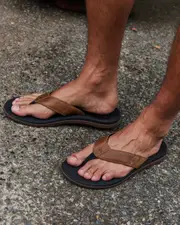 [Reef] Reef Men's Santa Ana Le Sandals in Black/Tan Size 8 8 Black/Tan
