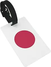 WURTON Japanese Flag Print Stylish Suitcase Tag Luggage Labels Travel Accessories Bags Tag for Adults, Kids