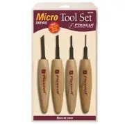NEW! Flexcut MT200 Skew Micro Tool 4 Piece Set Wood Handles