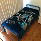Super Soft King/Single Size Faux Mink Blanket - Max Steel
