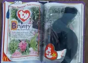 Vintage Ty Teenie Beanie Babies Dinosaur Trio Bronty Brontosaurus McDonald's '95
