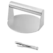 Burger Press Meat Smasher Hamburger Steak No-Rust for Griddle Accessory BBQ Home