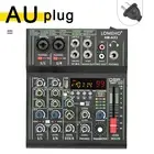4 Channel Audio Mixer Mini Portable Sound Mixing Console Bluetooth USB Play Reco