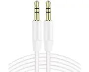 Audio Cable Anti-interference Stable Transmission Soft 3.5mm Male to Male Headphone Audio Wire for Home White