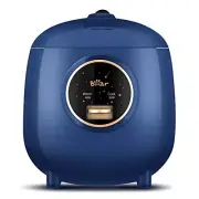 Bear Mini Rice Cooker 2 Cups Uncooked 1.2L Portable Non-Stick Small Travel Rice