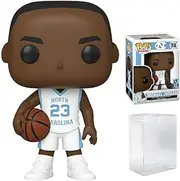 Michael Jordan North Carolina Tar Heels White (Away) Jersey #74 Pop Sports Action Figure (Bundled with Ecotek Pop Protector to Protect Display Box)
