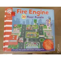 在飛比找蝦皮購物優惠-英文拼圖 Fire engine 3D floor puzz