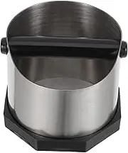 WATIIFUFU Box Stainless Steel Slag Powder Box Stainless Knocker Bucket Coffee Grounds Container Coffee Knockout Bucket Espresso Machine Accessories Countertop Accessories