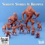 Skies of Sordane Patreon D&D Adventure Krampus Adventure Miniature Set