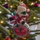 Vintage COCA COLA Ornament TIME FOR REFRESHMENT Santa Drinking Coke 1993 ENESCO
