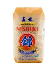 NISHIKI Japan Premium Medium Grain Brown Rice, Specially Selected, Non-GMO, 5lb