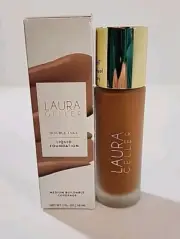 NEW LAURA GELLER Double Take Liquid Foundation Medium to Full Coverage Deep 430