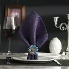 4pcs Napkin Rings Set Wide Application Delicate Flower Napkin Rings Cute Bee